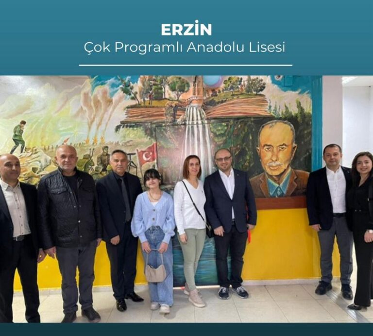 Wir eröffneten eine Bibliothek für die Schüler der Erzin Multi-Programme Anatolian High School