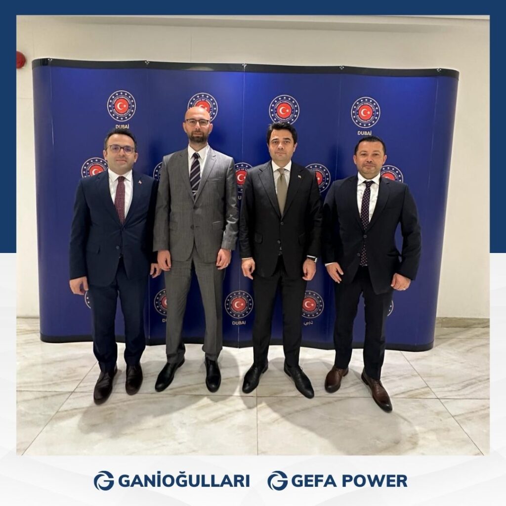 Vertreter der Unternehmen Ganioğulları und Gefa besuchten das Konsulat in Dubai.